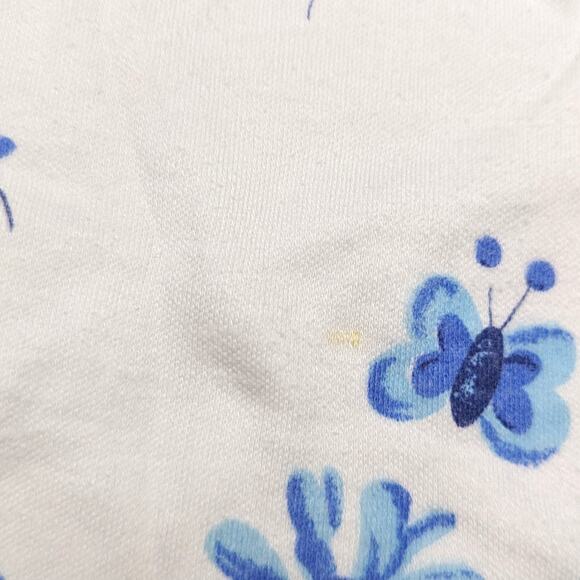 Vintage Young Hearts Outfit Girls Size 2T Blue Floral Gingham Biker Shorts Tank - Picture 7 of 9